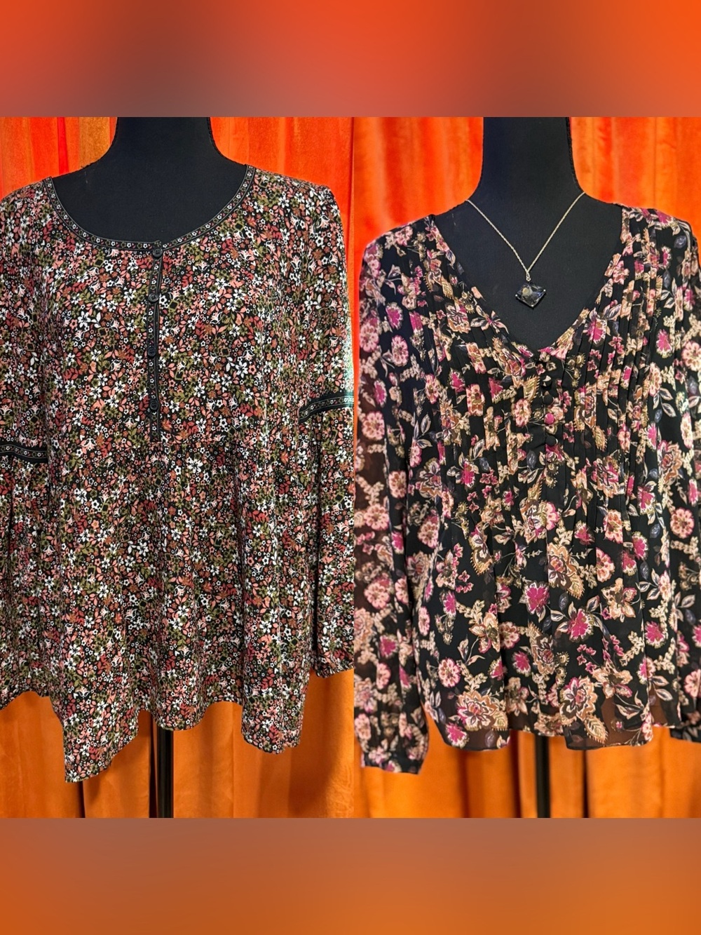 Lot Of 2 Blouses 1 State And Max Studio Sz L